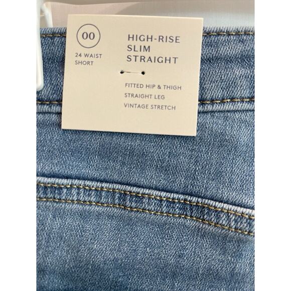 Womens Jeans Size 00 High Rise Slim Straight Fit Cropped Universal Threads🔥 - Picture 6 of 9